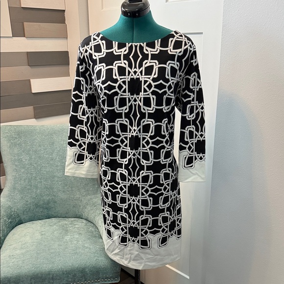 The Limited Dresses & Skirts - The Limited Black and White Patterned Dress